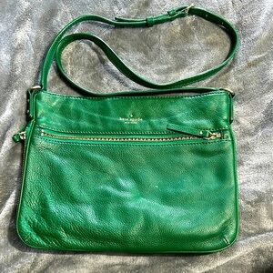 Kate Spade Green Leather Crossbody Bag